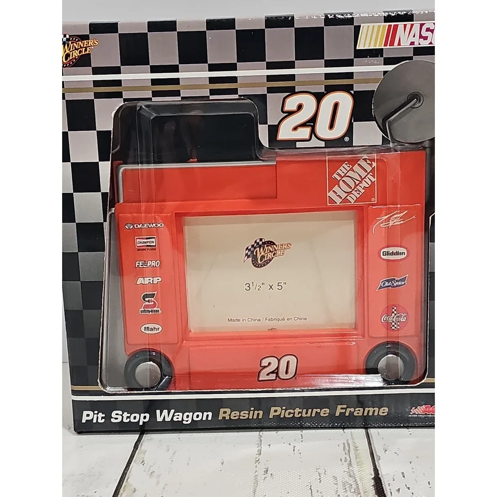 VTG Winner 's Circle The Home Depot #20 Tony Stewart Nascar Orange Picture Frame